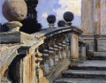 Die Stufen der Kirche von SS Domenico e Siste in Rom John Singer Sargent